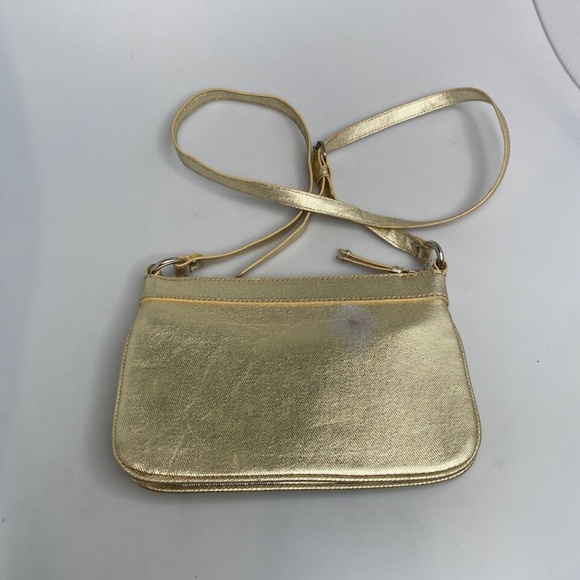 Nine West "Flash Lite" Gold Sequin Crossbody Purse 9" x 6" x 2" MSRP $40 - Picture 8 of 16